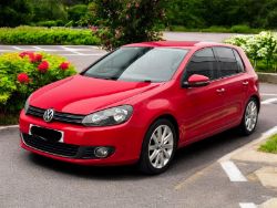 VOLKSWAGEN GOLF GT TDI 140 2.0 - 2010 (RED) >>--NO VAT ON HAMMER--<<