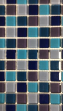 19 BXS (247 SHEETS) PURPLE / BLUE MIX GLASS MOSAIC TILE SHEETS 30X30CM