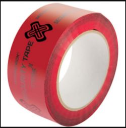 84 ROLLS OF NEW XTEGRA TEGRACHECK SECURITY TAPE, 48MM X 500MTR, RED RRP£6,578.88