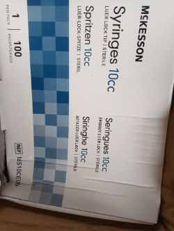 19200 X MCKESSON 10ML STERILE SYRINGES