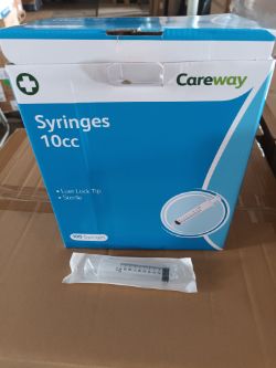 9600 X CAREWAY 10 ML STERILE SYRINGES