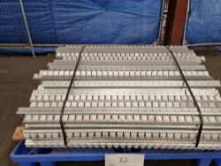 1 PALLET X ROLLER TRACK FLOW RAIL ROLLER GRAVITY CONVEYOR WITH PLASTIC WHEELS