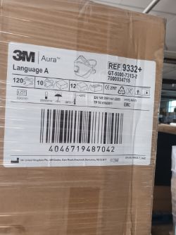 5640 X 3M AURA DISPOSABLE FACE DUST MASKS
