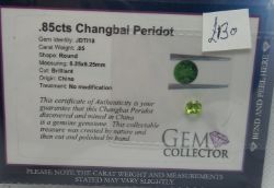 LOOSE STONE 0.85CTS CHANGBAI PERIDOT