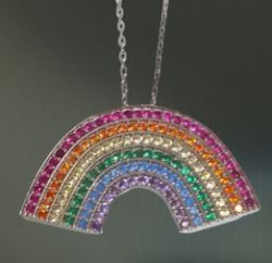RAINBOW SILVER PENDANT &18