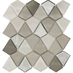 120 X SHEETS VULANDRA SAND MOSAIC WALL TILE SHEETS 32.1 X 30CM