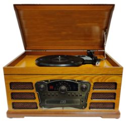 (2 PALLETS) 34 X RETRO WOODEN VINYL RECORD TURNTABLE & HI-FI SYSTEM - 34 UNITS