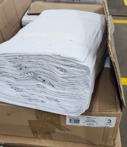 18 BUNDLES X FANFOLD TISSUE PAPER 18GSM 33CM X 500CM, 2 PLY, WHITE - £394.33