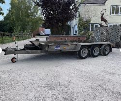 IFOR WILLIAMS GH146BT-3 TRI-AXLE PLANT TRAILER >>--NO VAT ON HAMMER--<<