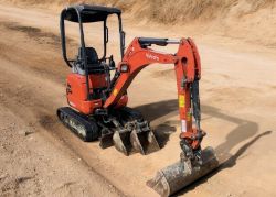 2021 KUBOTA U17-3 MINI EXCAVATOR – 1.7T ZERO-TAIL SWING – 1,217 HOURS