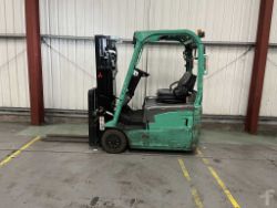 2011 MITSUBISHI ELECTRIC 3-WHEEL FORKLIFT FB16NT**(INCLUDES CHARGER)**