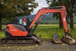 2016 KUBOTA KX080-4 MIDI EXCAVATOR / DIGGER