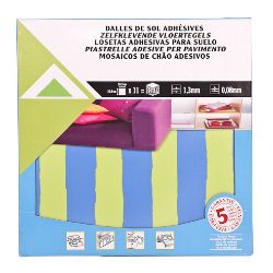 585 PACKS (1 PALLET) GERFLOR VINYL TILES 30.5 X 30.5CM - ZEBRA STRIPES - ADHESIVE BACKED
