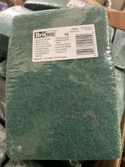 45X 3M BRITEX HAND PADS SCOURER GREEN