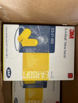 10X 3M E-A-R SOFT YELLOW NEON EARPLUGS ES-01-005 - 200 PAIRS