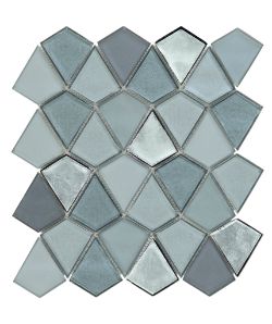 399 SHEETS VULANDRA GLASS MOSAIC WALL TILES 32.1 X 30CM