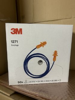 24X 3M 1271 EARPLUGS BOXES OF 50PCS