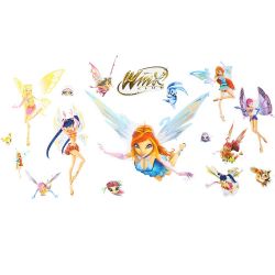 75 PKS DC-FIX WINX CLUB FUN DECORATIVE STICKERS