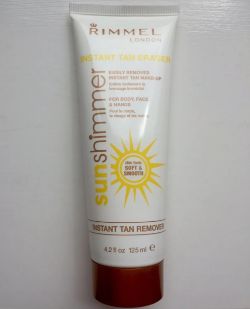 50 X 125ML RIMMEL LONDON SUN SHIMMER INSTANT TAN REMOVAL