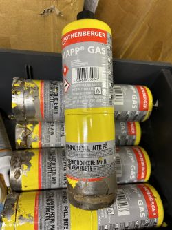 6X YELLOW MAPP GAS FOR PLUMBERS