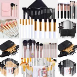 20 X BRAND NEW MAKEUP BRUSH SETS - CHOSEN AT RANDOM - SEE IMAGES - MEGA DEAL!!