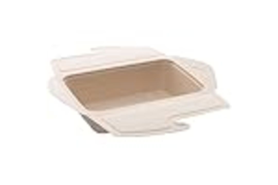 400 MEAL BOXES, BIODEGRADABLE TAKEAWAY DISPOSABLE FOOD CONTAINERS 1000ML, FREEZER-FRIENDLY - Image 1 of 4