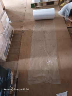 9 X ROLLS OF CLEAR HEAVY DUTY PLASTIC SHEETING 60CM WIDE