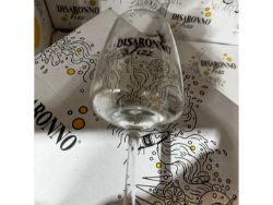 48X SALE CASES DISARONNO WINE GLASSES