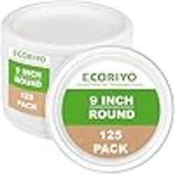 500 9-INCH ROUND DISPOSABLE PLATES BAGASSE SUGARCANE BIODEGRADABLE ECO FRIENDLY MICROWAVE-SAFE