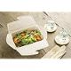 400 MEAL BOXES, BIODEGRADABLE TAKEAWAY DISPOSABLE FOOD CONTAINERS 1000ML, FREEZER-FRIENDLY - Image 2 of 4