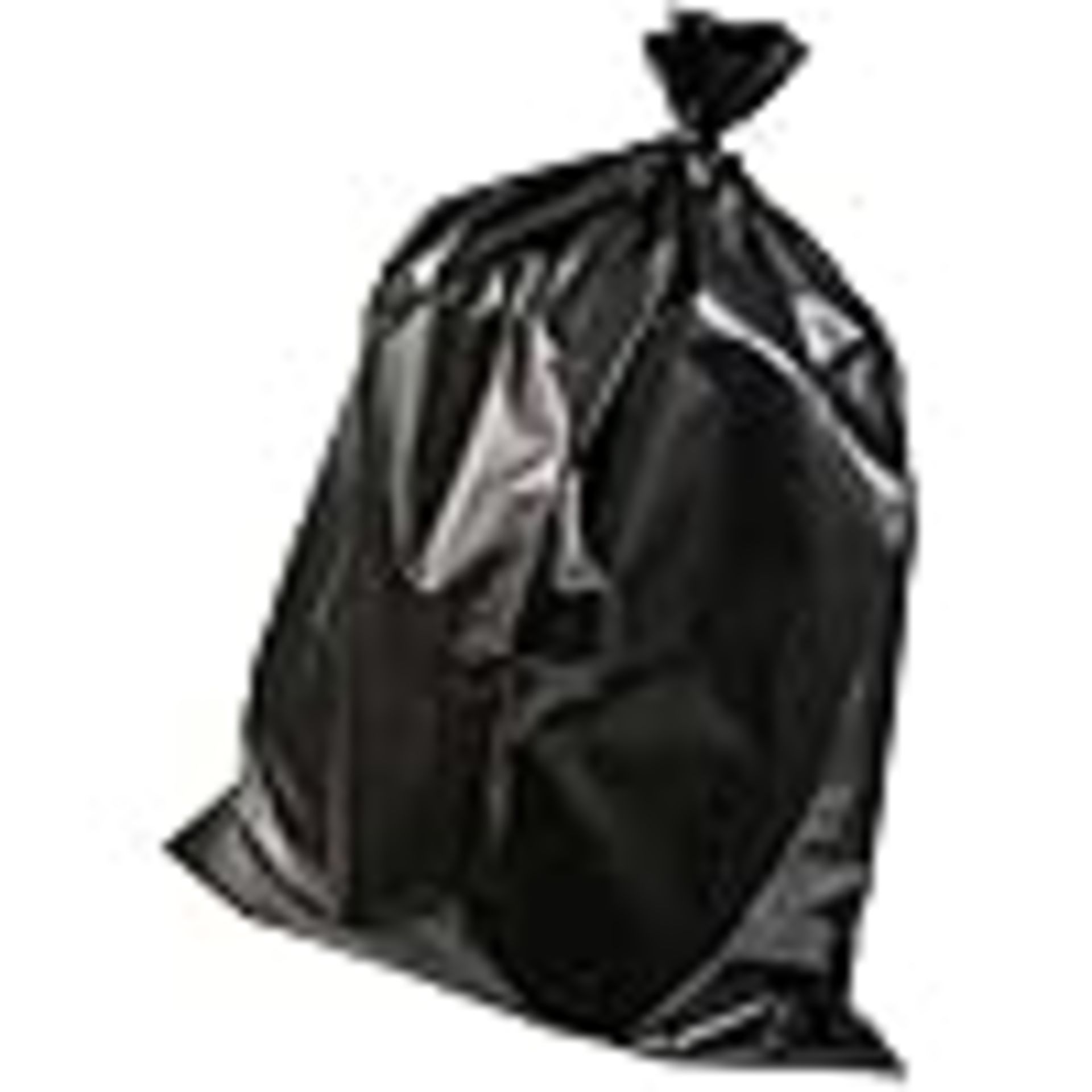 500 BLACK SACKS HIGH-STRENGTH 80 LITRES HEAVEY DUTY REFUGE BIN LINER BAGS 55.5CM X 80CM X 114.5CM - Image 4 of 4