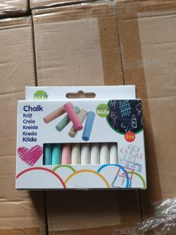 192 X PACKS OF TOPWRITE KIDS 24 PACK CHALKS (8BXS)