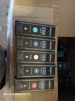 PALLET OF 2388 X CBD OIL (IGNITE) 5 DIFFERENT STYLES RRP APPROX £90,000