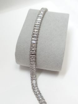 SILVER CZ TENNIS BRACELET 925 / 7