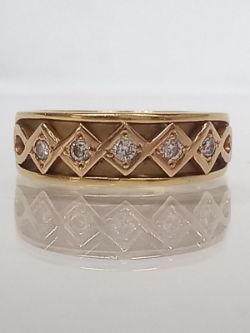 CLOGAU WELSH 18CT GOLD 0.15CT DIAMOND WEDDING BAND+ GIFT BOX + VALUATION CERTIFICATE OF £2295