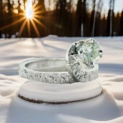 HANDMADE SOLITAIRE BRILLIANT CUT .38 CARAT DIAMOND ENGAGEMENT RING + VALUATION CERTIFICATE OF £2,495