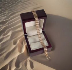 9CT YELLOW GOLD BRACELET 9.22G LENGTH 7 1/2