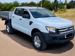 2013 (63) FORD RANGER 2.2 TDCI 4X4 CREWCAB DROPSIDE PICKUP >>--NO VAT ON HAMMER--<<