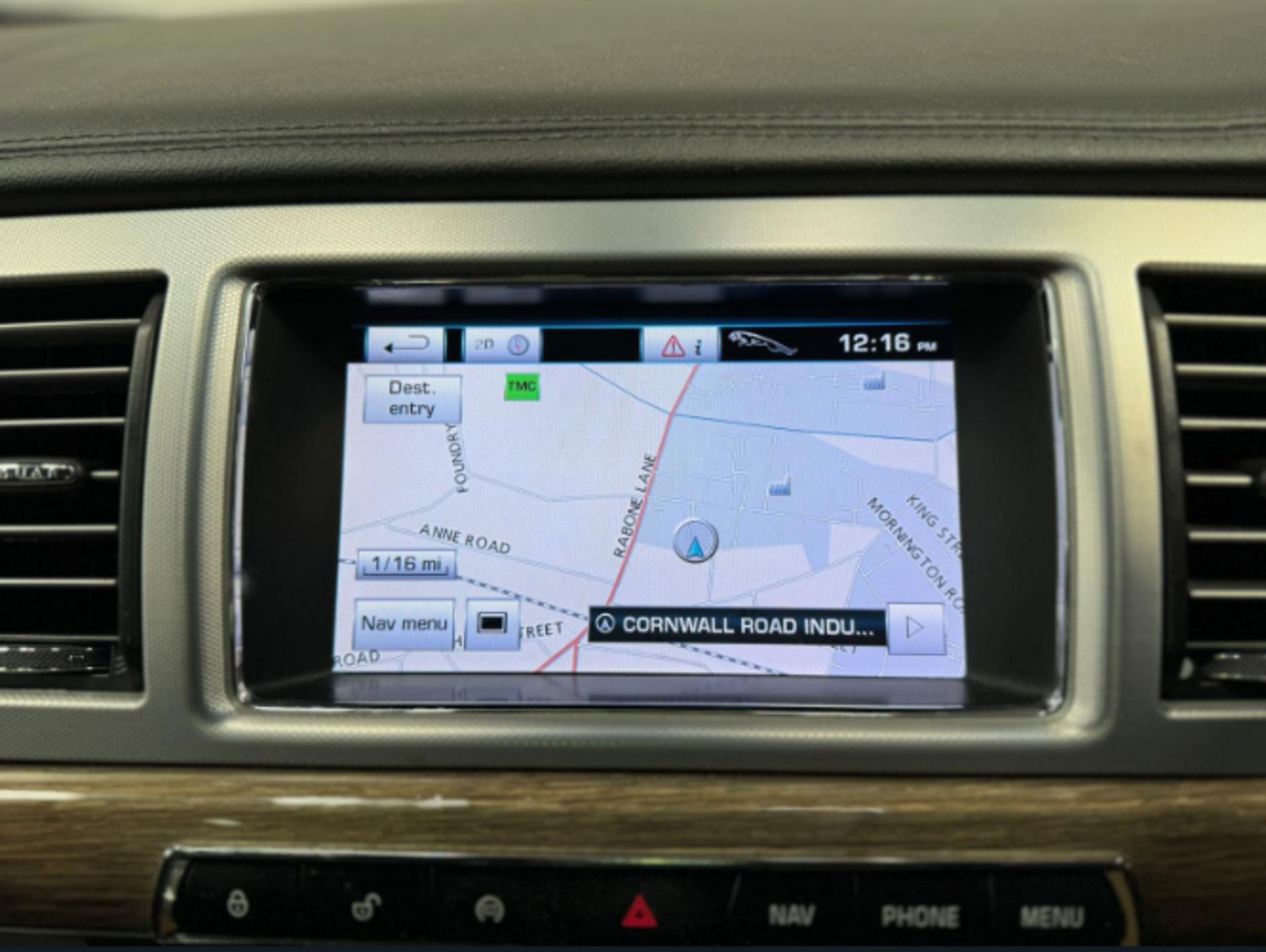 2012 JAGUAR XF PREMIUM LUXURY D AUTO - 79K MILES - GREY - SALOON >>--NO VAT ON HAMMER--<< - Image 14 of 16