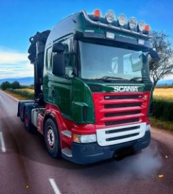 2005 SCANIA R470 60 TON METRE CRANE TRACTOR UNIT - MANUAL TRANSMISSION