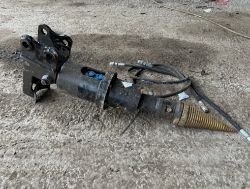 HYDRAULIC LOG CONE SPLITTER ON 25MM PINS FOR MINI DIGGER / EXCAVATOR