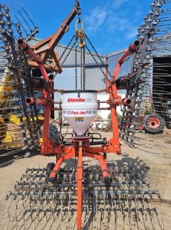 BROWNS UMIS-MIS 6M GRASS HARROW WITH SEEDER FOR AUCTION