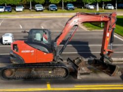 KUBOTA KX080-4 MIDI EXCAVATOR / DIGGER