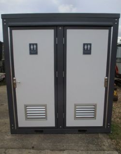 2.15M X 1.3M SHIPPING CONTAINER TOILET BLOCK – SECURE AND SELF-CONTAINED