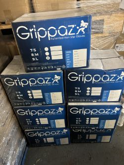7X 480PCS GRIPPAZ NON SLIP FOOD HANDLING GLOVES LARGE