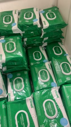 500X CLINELL 120 WIPES