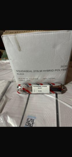 JOB LOT PALLET SOUDASEAL 215LM HYBRID POLYMER BLACK 400ML X1200