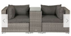 RATTAN 2 SEATER OUTDOOR - BRAND NEW OPEN BOX