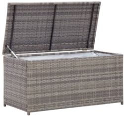 NEW OUTDOOR RATTAN CUSHION STORAGE - MEASUREMENTS 142CM×20×72CM