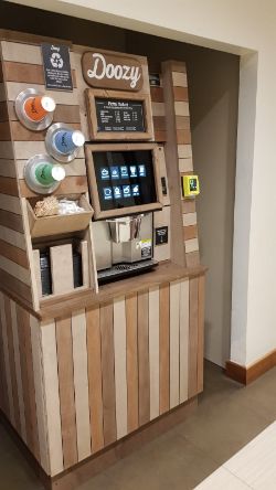 VITRO BEAN 2 CUP COFFEE MACHINE WITH CABINET FULL DRINKS STATION